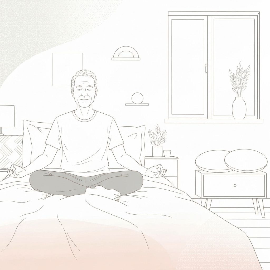 Ilustração de bem-estar e sono tranquilo